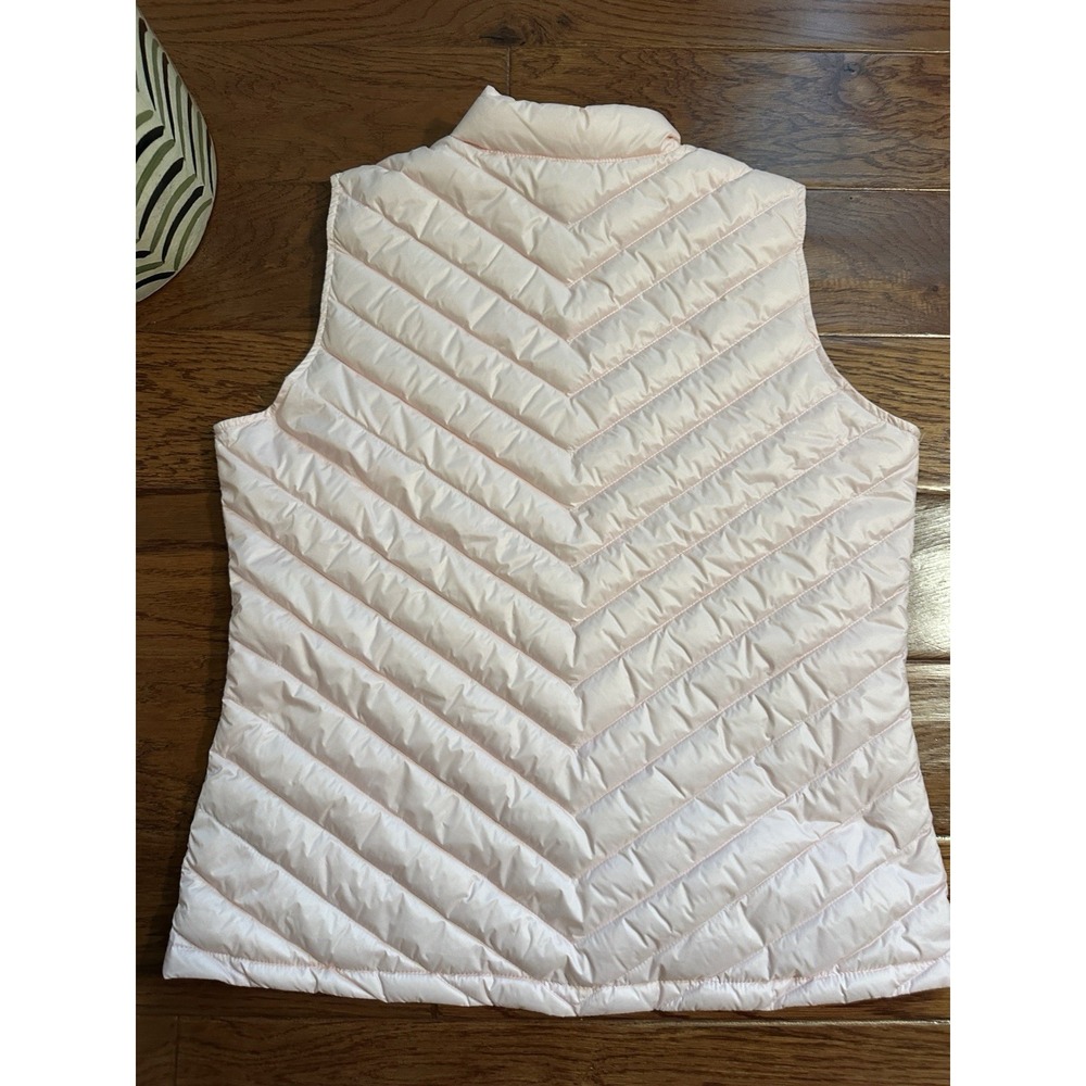 J.McLaughlin Womens Pink Goose Down Puffer Vest Size Large Full Zip Lightweight - Picture 10 of 11